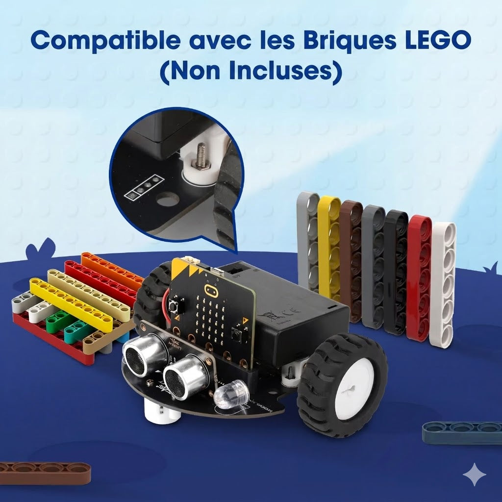 Robot éducatif voiture intelligente AI à commande vocale pour enfants ESP32