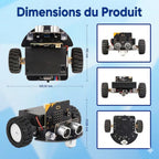 Robot éducatif voiture intelligente AI à commande vocale pour enfants ESP32