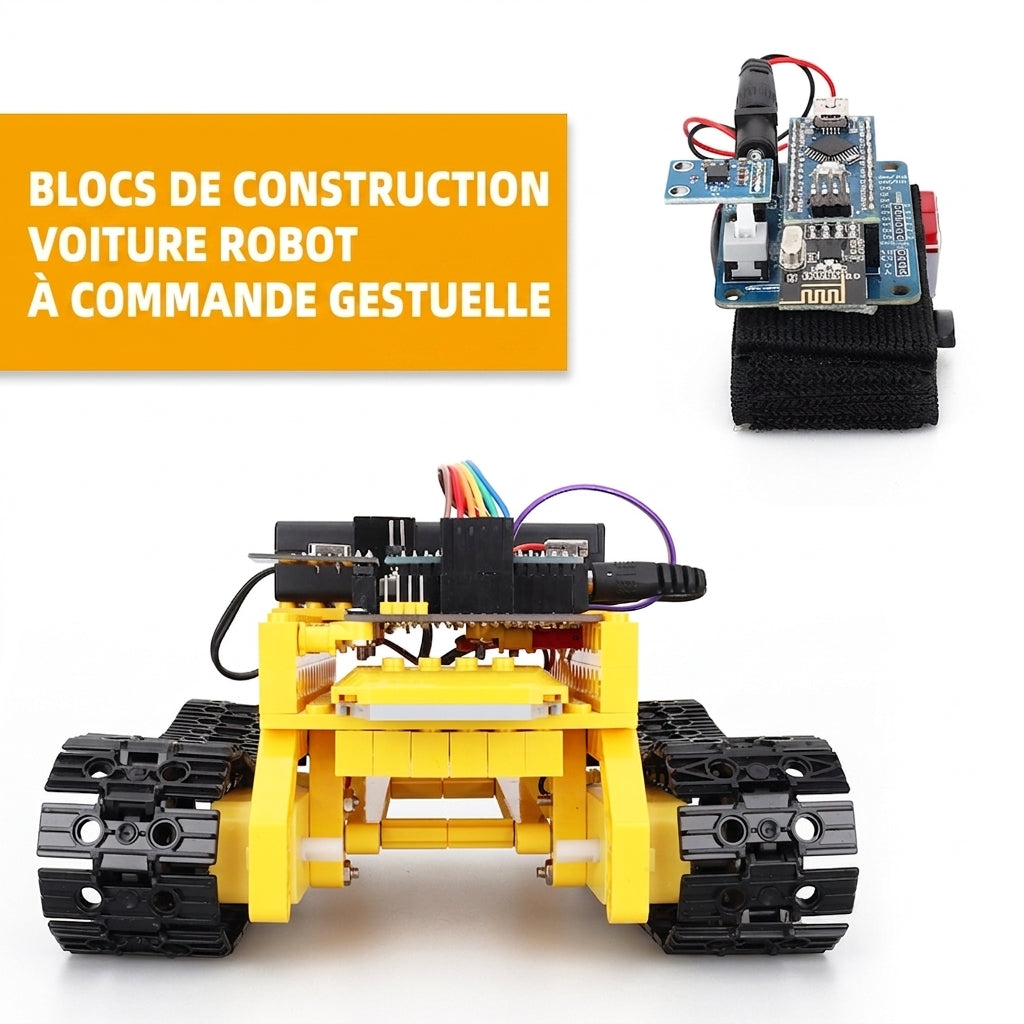 Intelligentes DIY-Roboter-Tank-Kit für Arduino Nano CH340 – C- und grafische Programmierung