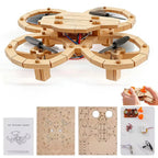 Drone Quadricoptère en Bois DIY – Mon Premier Modèle d'Ingénierie - Avec Télécommande à monter soi même
