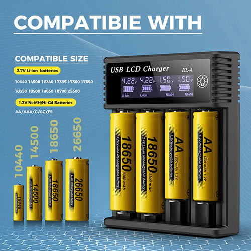 Chargeur de Batterie Intelligent LCD (Li-ion / Ni-MH)