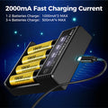 USB Li-ion NI-MH Battery Charger LCD Display Smart Charger Test Capacity Small Convenient Battery Charger For 18350 18500 18650