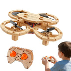 Drone Quadricoptère en Bois DIY – Mon Premier Modèle d'Ingénierie - Avec Télécommande à monter soi même