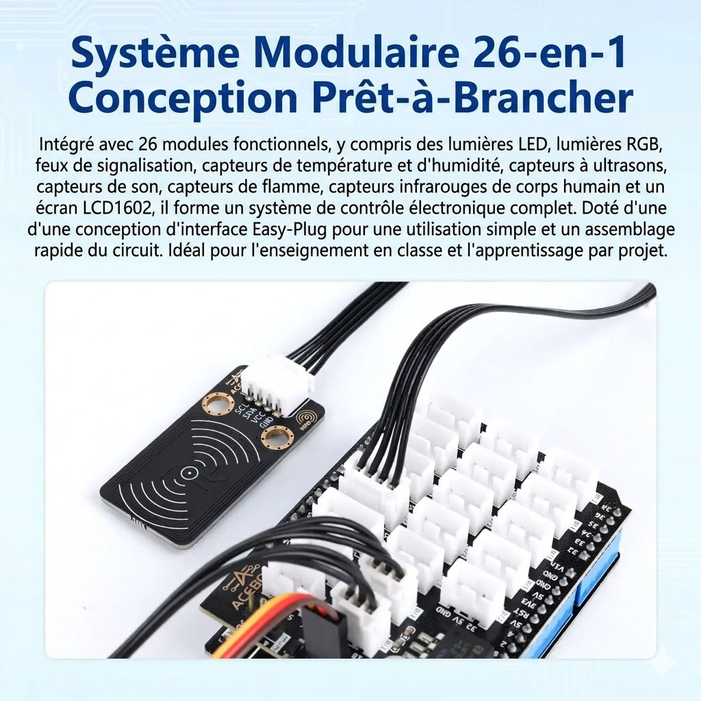 Kit de Développement Avancé ACEBOTT ESP32 | Capteurs Électroniques