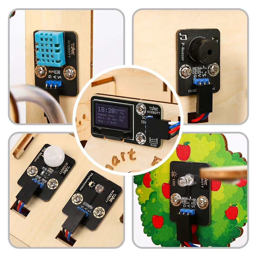 Ferme Connectée : Maison en bois avec ESP32 & Wi-Fi – Système Easy-Plug