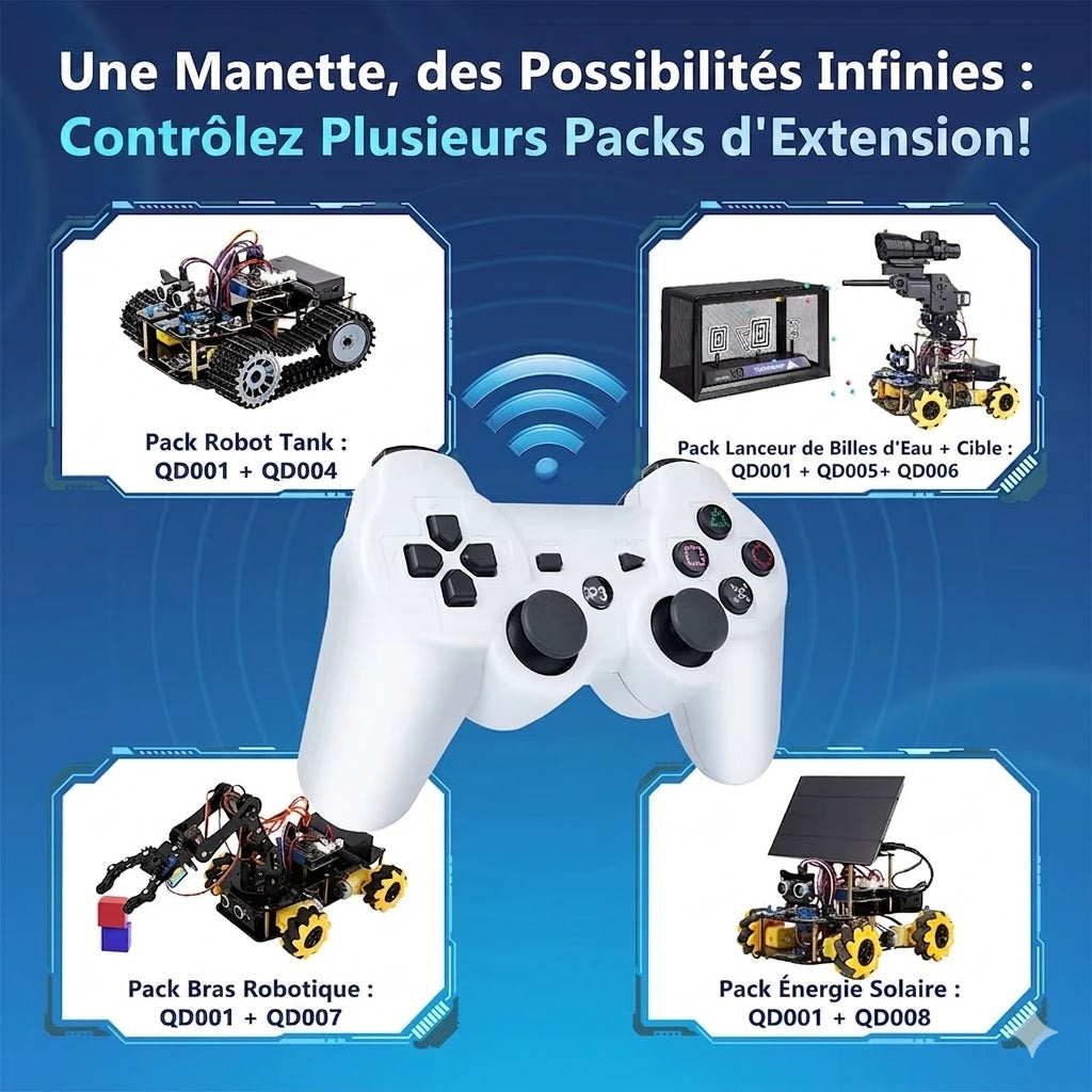 Manette d ACEBOTT pour kit de voiture robot ESP32