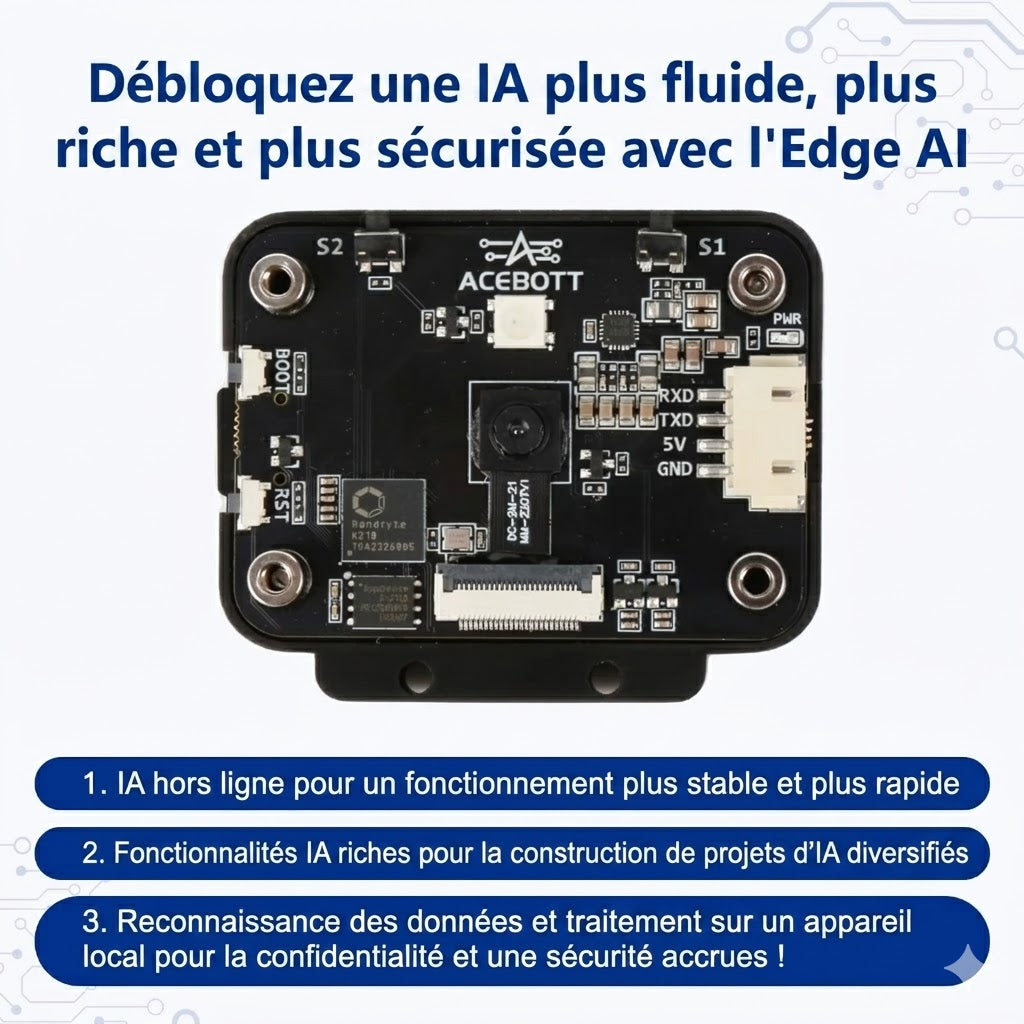 Voiture intélligente Robot avec Caméra (Carte ESP32)